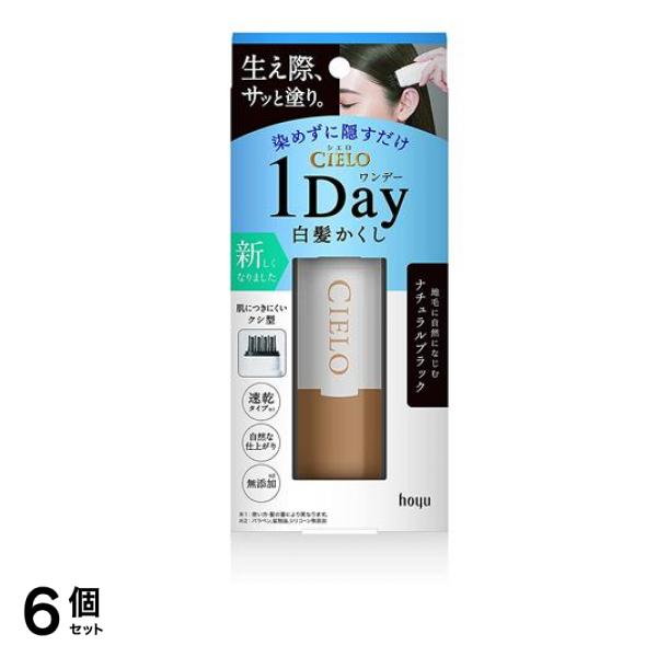 CIELO(シエロ) ワンデー白髪かくし ナチュラルブラック 9mL 6個セット