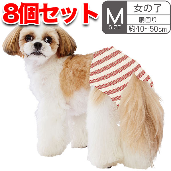 犬用オムツ frais フレス たっぷり吸収するエチケットパンツ 女の子用おむつ M 14枚 ケース販売 小型犬中型犬 短毛犬長毛犬 シーツ エチケットウェア Petio W74581