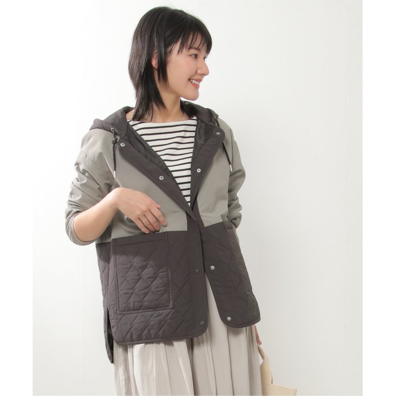 配色切り替えキルトアウター