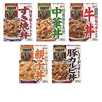 【5種セット品】江崎グリコ DONBURI亭 どんぶり5種（...のサムネイル