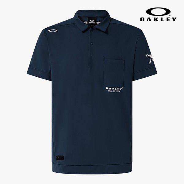 スカルインデバーバルジゴルフ練習着半袖ポロシャツ