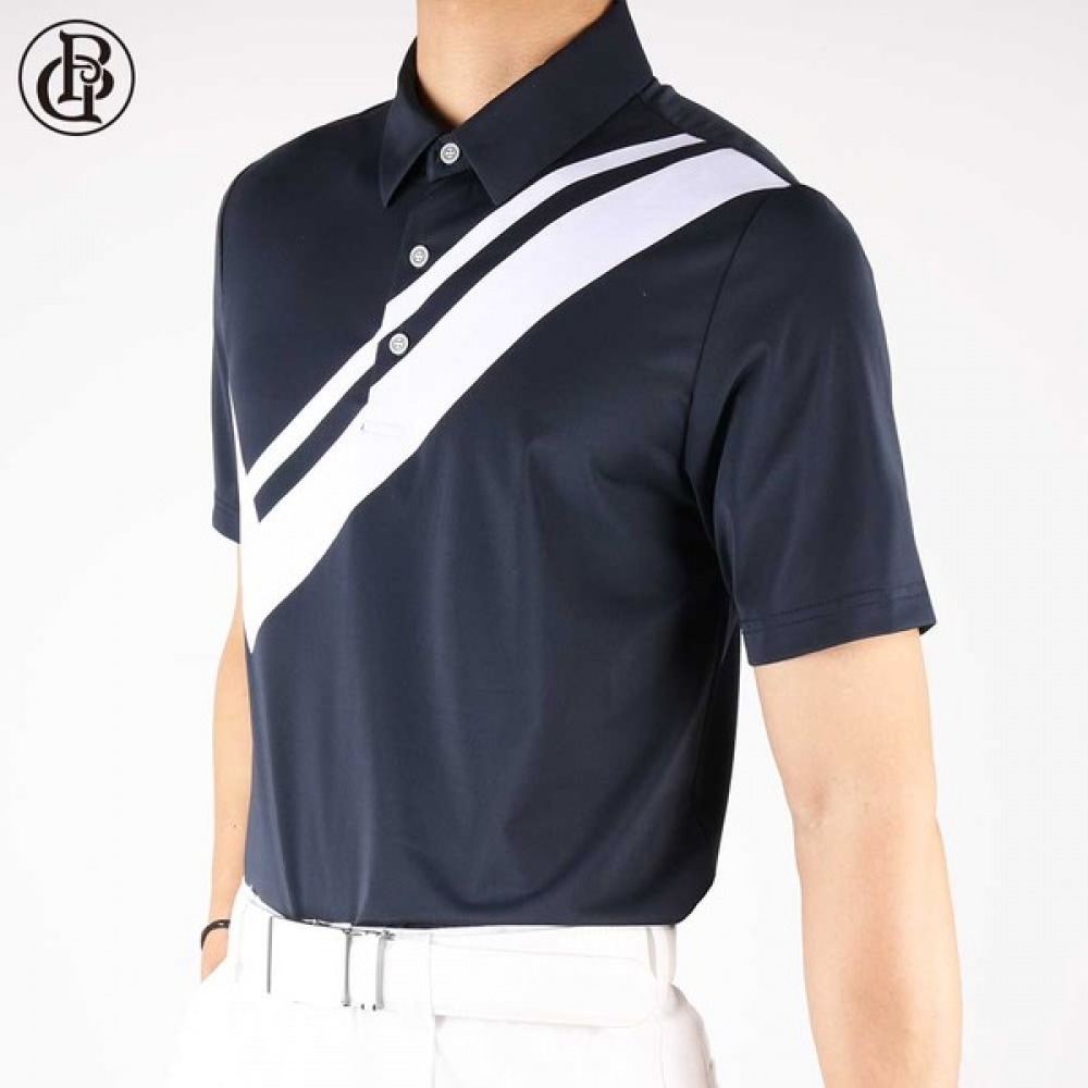 [スーパーマンアウトドア] Givalan B ゴルフカラ半袖Tシャツメンズクールゴルフ半袖Tシャツクーロンスパン通気性軽量半袖Tシャツ機能性スポーツゴルフウェアビッグサイズ Zivalan