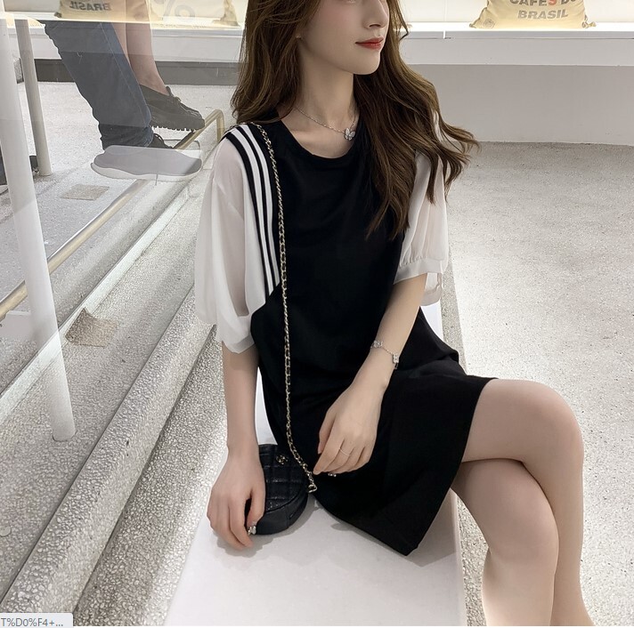 ワンピース ショート丈 袖あり 長袖 パフスリーブ Uネック フレア セミフレア シフォン かわいい 大人可愛い カジュアル 大人 おしゃれ 大人可愛い チェック柄 春 夏 秋 20代 30代