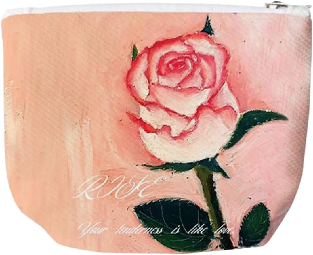 【20%OFFクーポン】財布 レディース ミニサイズ 花柄 英字柄 帆布 ファスナー 大容量 小銭入れ カード入れ 多機能 使いやすい スキミング防止 軽い 薄い コインケース ウォレット 高級 ファ