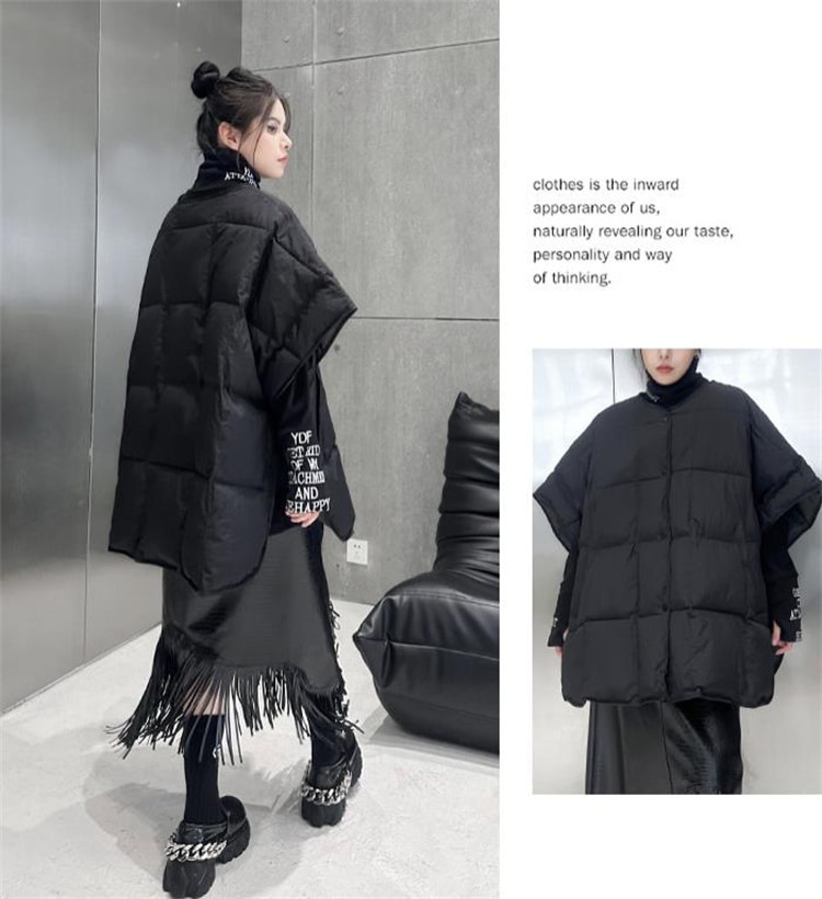 早い者勝ち タンクトップ ゆったりする 暖かく コウモリベスト コート 2024秋冬 カジュアル 綿服 スリム シンプル