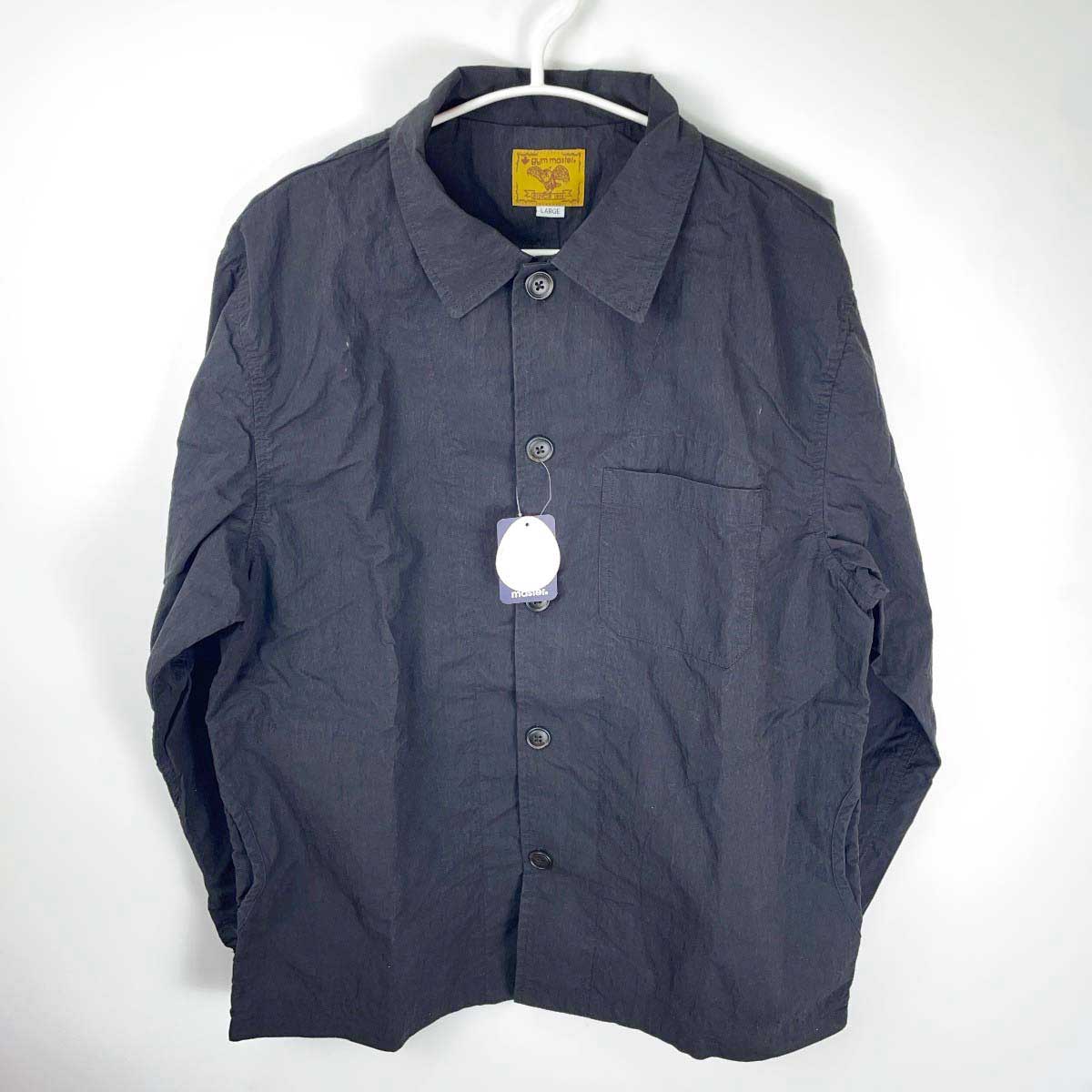【中古・未使用品】gym master ジムマスター ロクヨンクロスシャツ ジャケット L ブラック G533657 ユニセックス