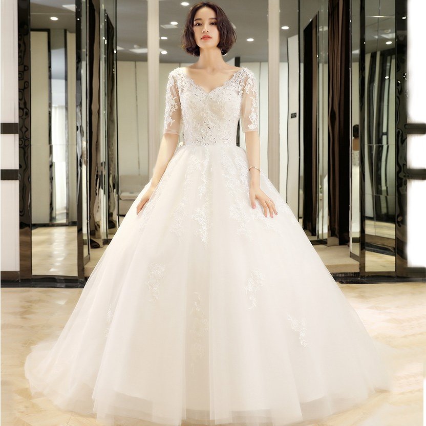 ロングドレス 結婚式 マタニティドレス 花嫁 ウエディングドレス 安い ウェディングドレス 二次会 エンパイア お呼ばれ ブライダル トレーンドレス 秋冬