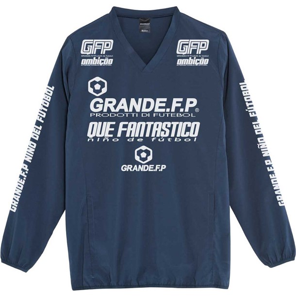 グランデ grande GRFPドライストレッチVネックピステ フットサルピステシャツ (gfph21503-8701)