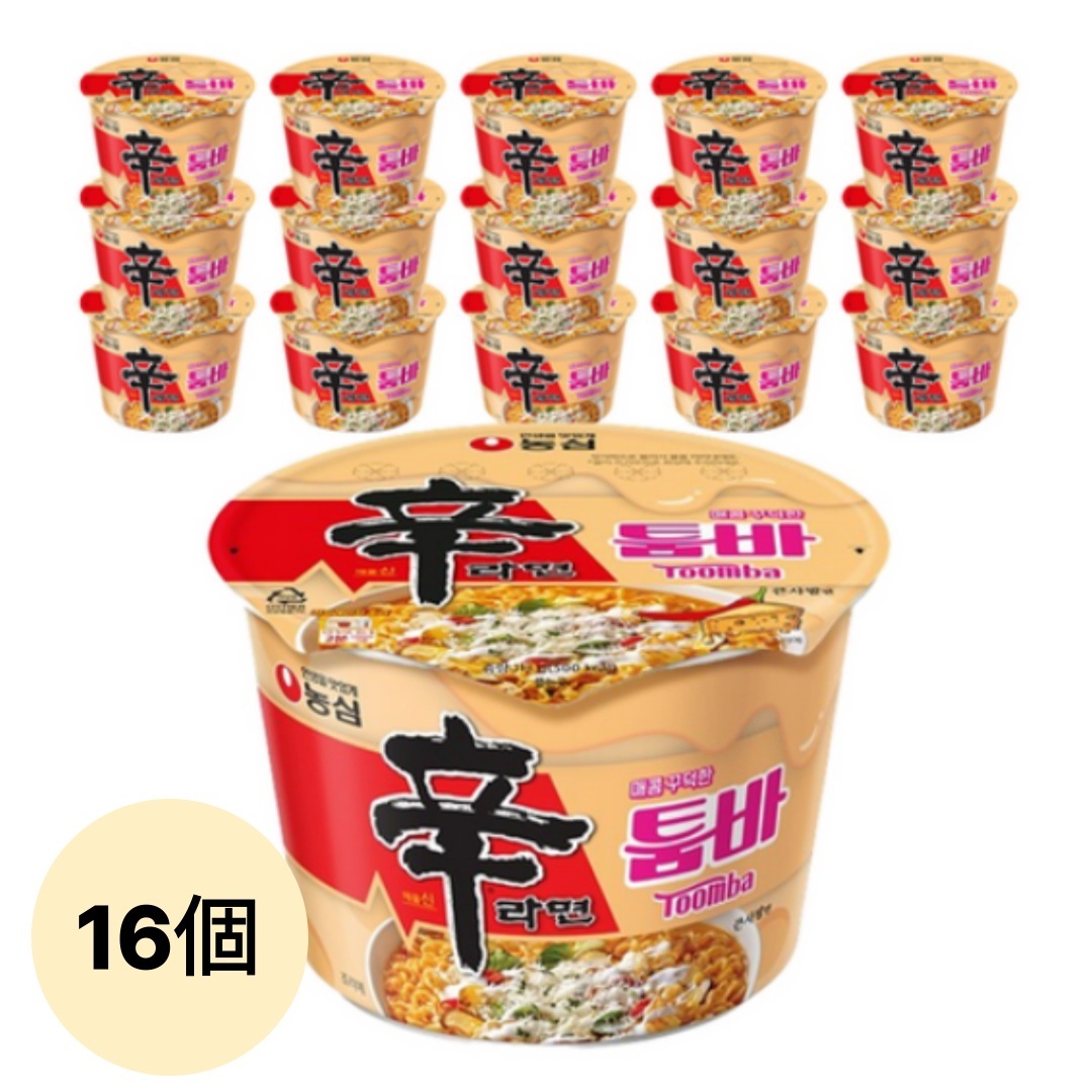 辛ラーメントゥンバ大鉢麺 113g x 16個 (韓国コンビニ人気/韓国スーパー人気/韓国人気ラーメン)