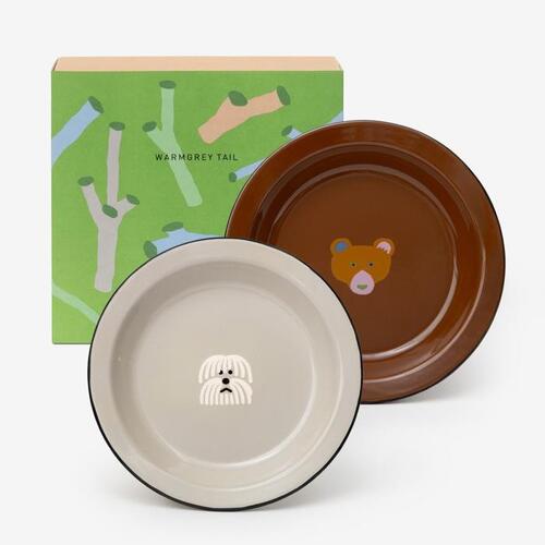 WARMGREYTAIL ホーロー プレート 2P プレゼントセット