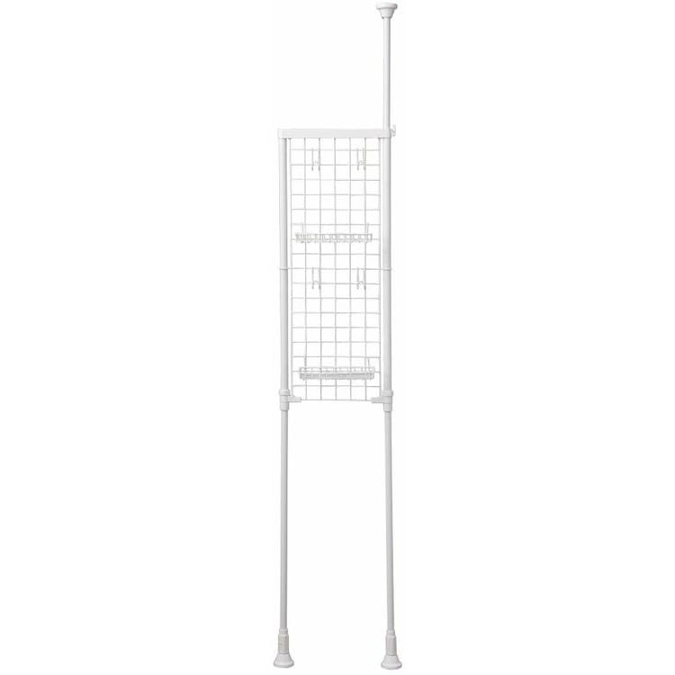 【公式】 つっぱり ラック メッシュラック ランドリーラック LRM-27 突っ張りラック スリム 収納 ランドリー収納 収納棚 洗濯機 サイドラック 洗濯 洗濯物 洗面所 ホワイト 一人暮らし メガ