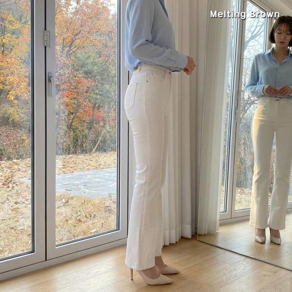 女性ブーツカットパンツ 冬起毛パンツ K14 5,070円