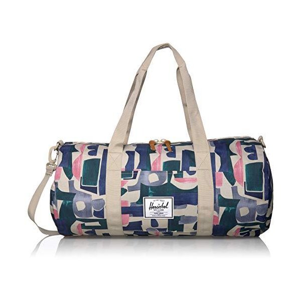 Herschel Sutton Duffel Bag， Abstract Block， Mid-Volume 28.0L 並行輸入品
