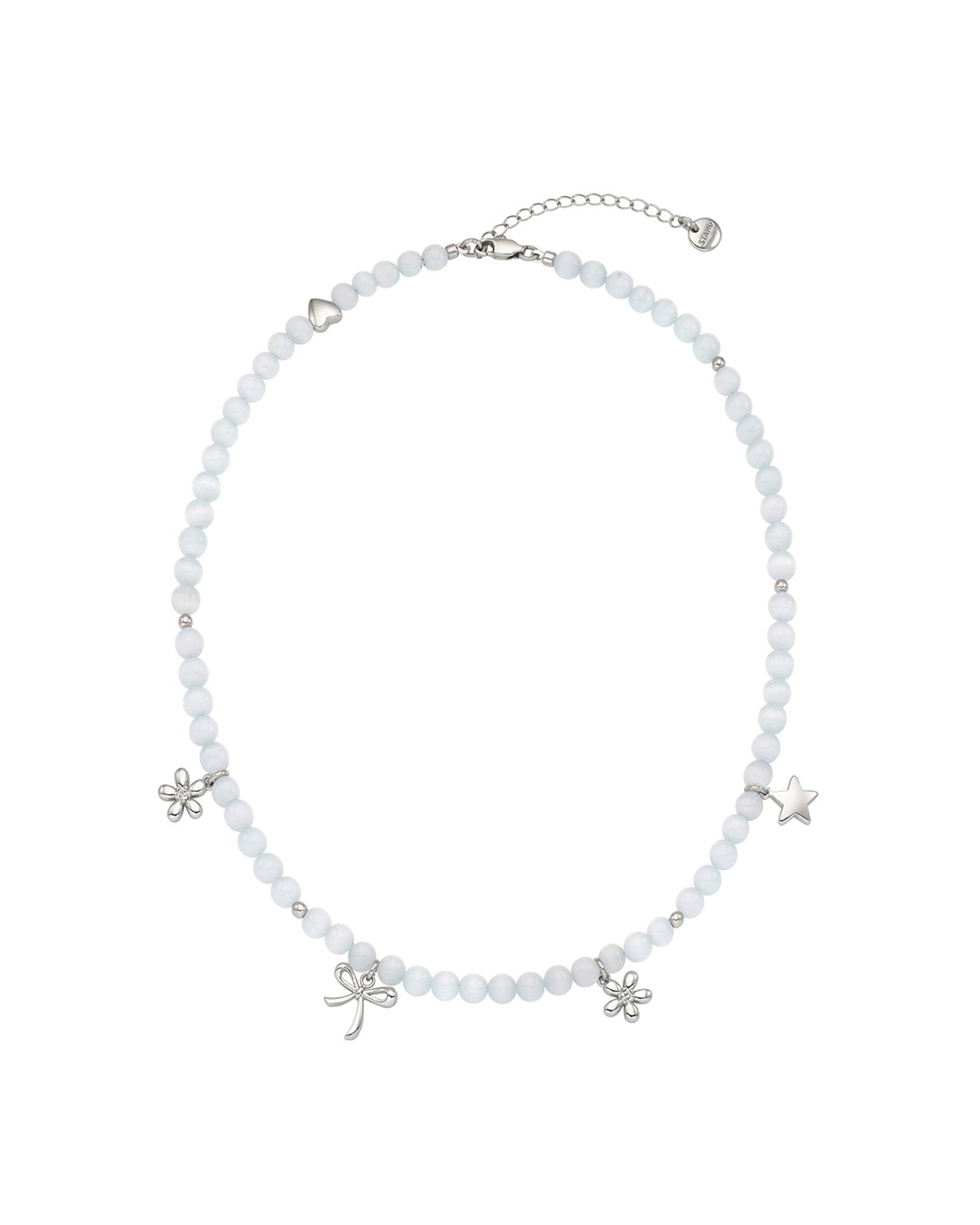 韓国限定 韓国人気 トレンド ファッション アクセサリー ディア メモリー ネックレス - Pale Gray 4,740円