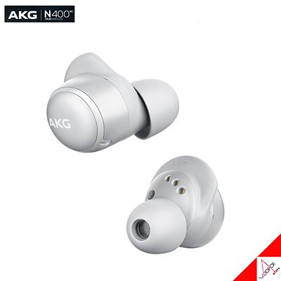 ハーマン/AKG N400/真/ワイヤレス/Bluetooth/イヤホン/bluetooth 5.0/ANC/運河 - 銀色/純正品/高音質/携帯用/ノイズキャンセリング/タッチ