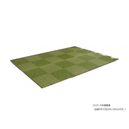ラグ 純国産 日本製 KOBA-GUARD 抗菌防臭 約191×191cm グリーン 1051530123604
