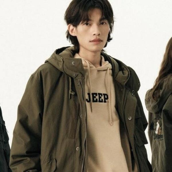 JEEP 男女共用 テープ飾り パーカー パーカー_A JO3THU006