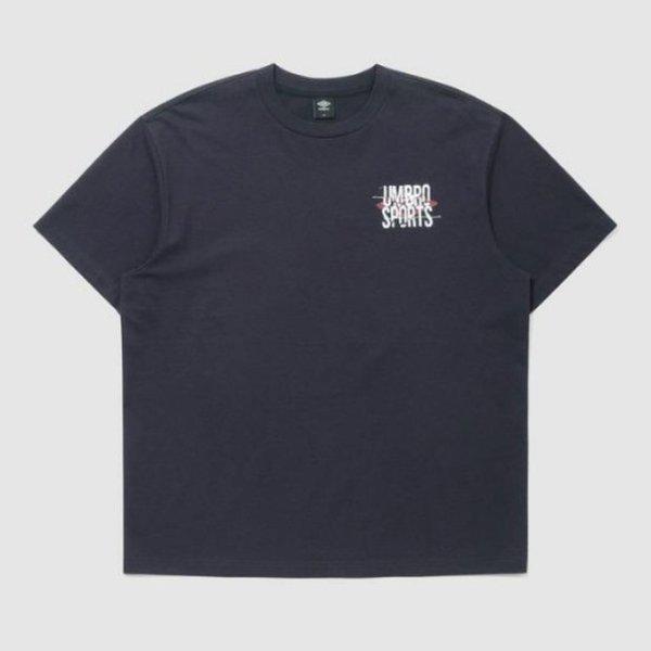 半袖Tシャツ NQK UQ121CRS24-DCH クラックレタリング半袖Tシャツ / DARK CHARCOAL