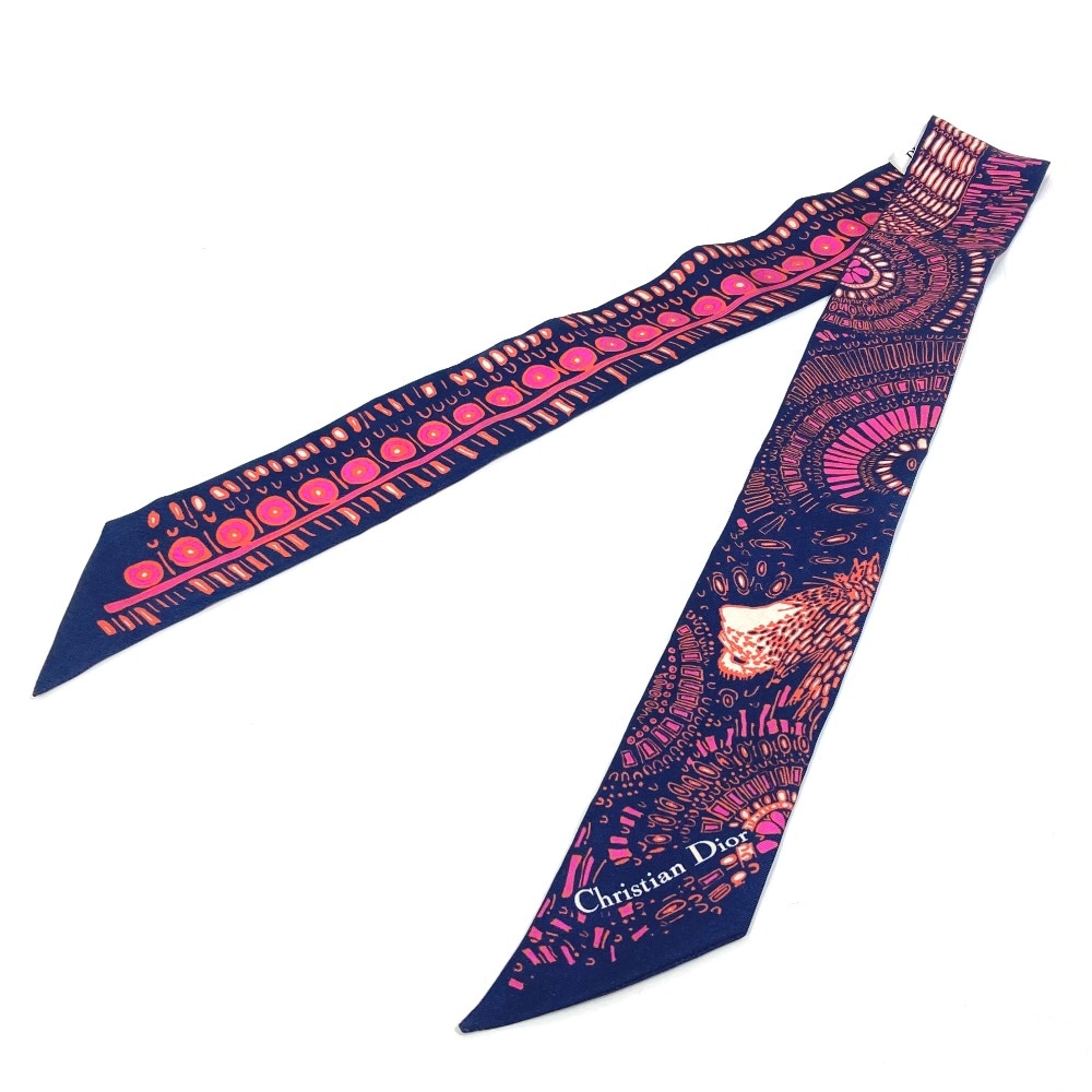 スカーフ ミッツア バンドースカーフ シルク ネイビー