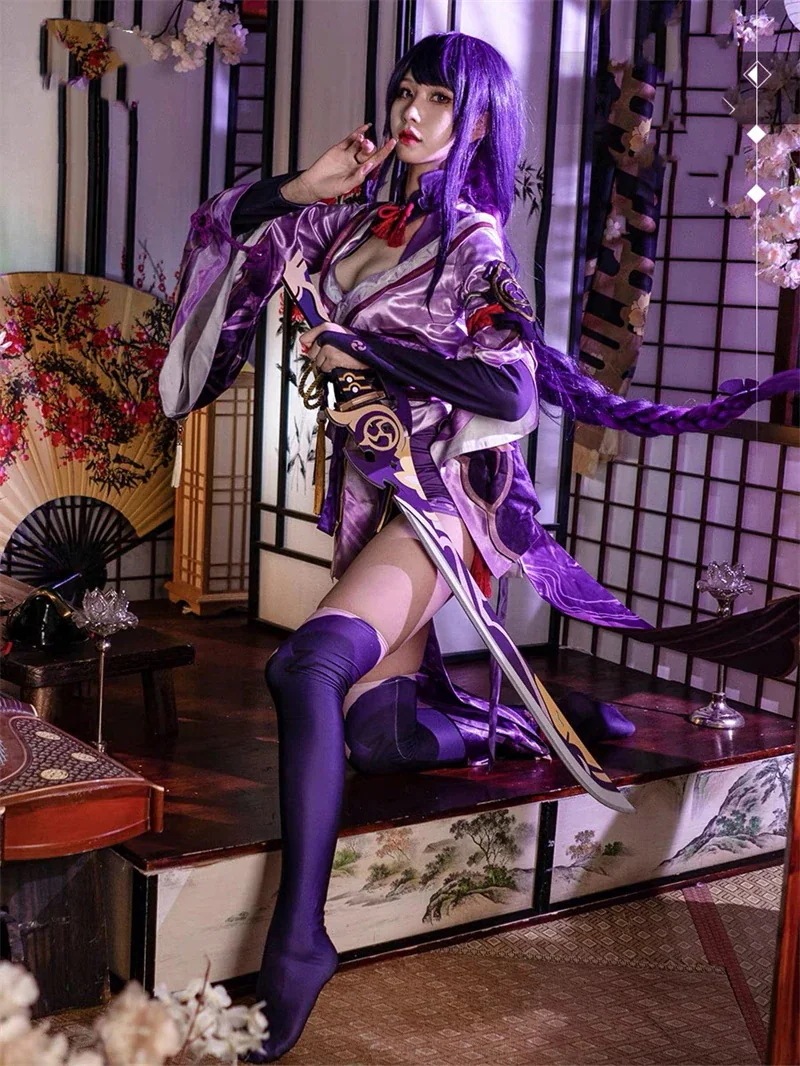 雷電将軍　らいでんしょうぐん　コスプレ　衣　ワンピース
