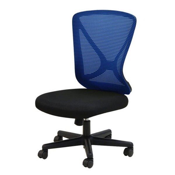 Netforce LPN-1-W-BL ブルー ラパンチェアII メッシュ オフィスチェア デスクチェア メーカー直送
