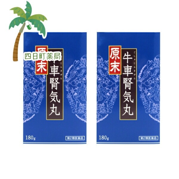 【第2類医薬品】原末牛車腎気丸 ( ごしゃじんきがん ) 180g [2個セット] C:4987359251016