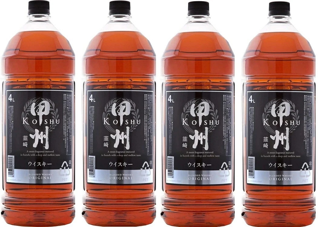 甲州 韮崎 ウイスキー オリジナル ペットボトル 4000ml 4L×4本
