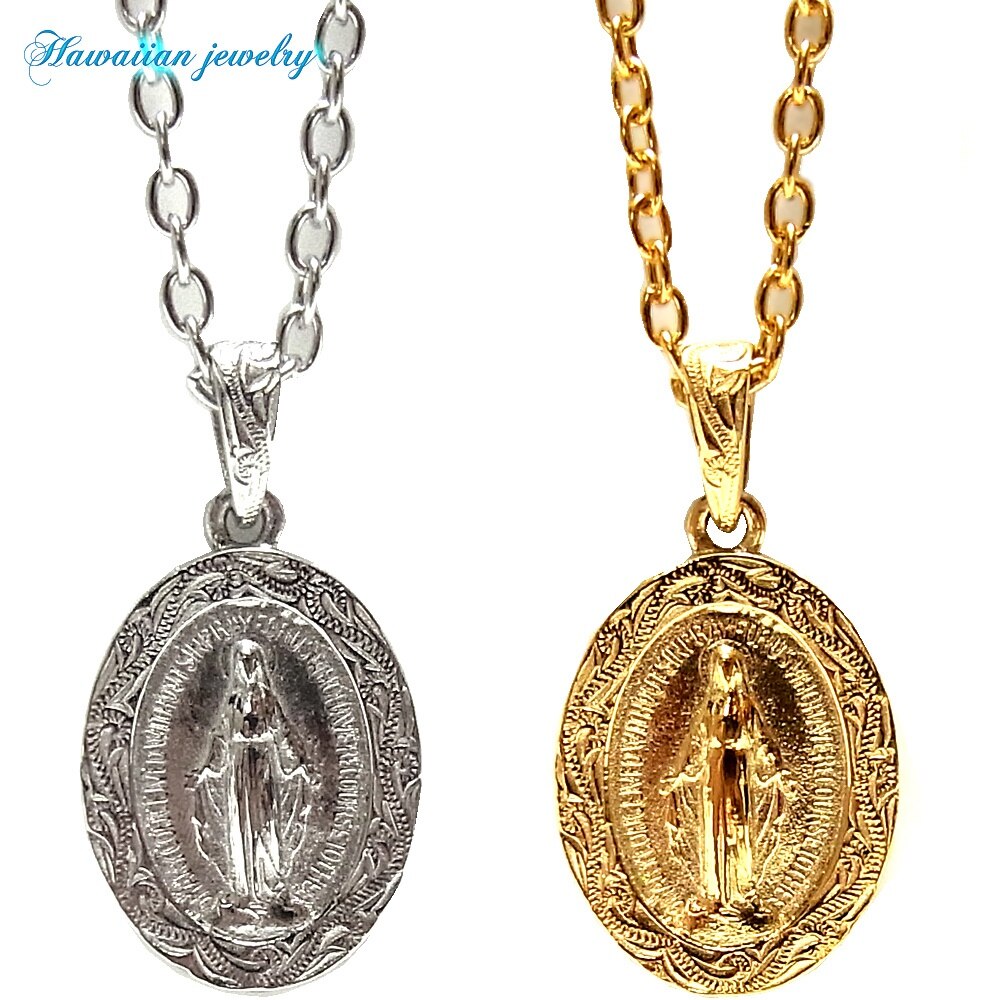 ハワイアンジュエリー マリア ネックレス レディース メンズ K14イエローゴールドコーティング 5,005円