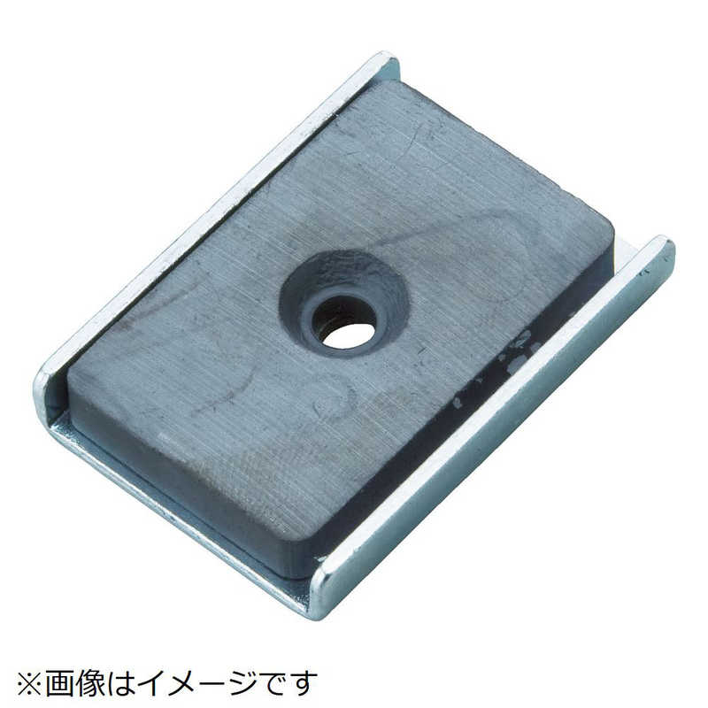 トラスコ中山　キャップ付フェライト磁石49mmX41mmX12.8mm 10個　TFC49KA10P