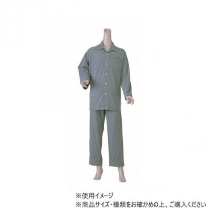 神戸生絲 紳士楽らくパジャマ上下セット(通年用)M No.47 グレー