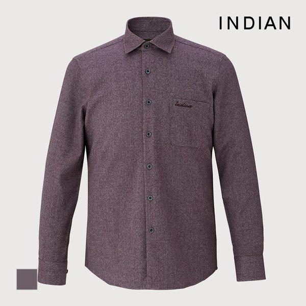 INDIAN ツイード ソリッド シャツ_MITNLYW9141