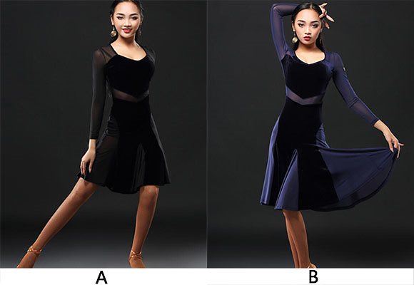 「高級感 ラテンダンス専用」ダンス ドレス 優雅 演出服競技用 ワルツドレス 高級感 エレガント 人
