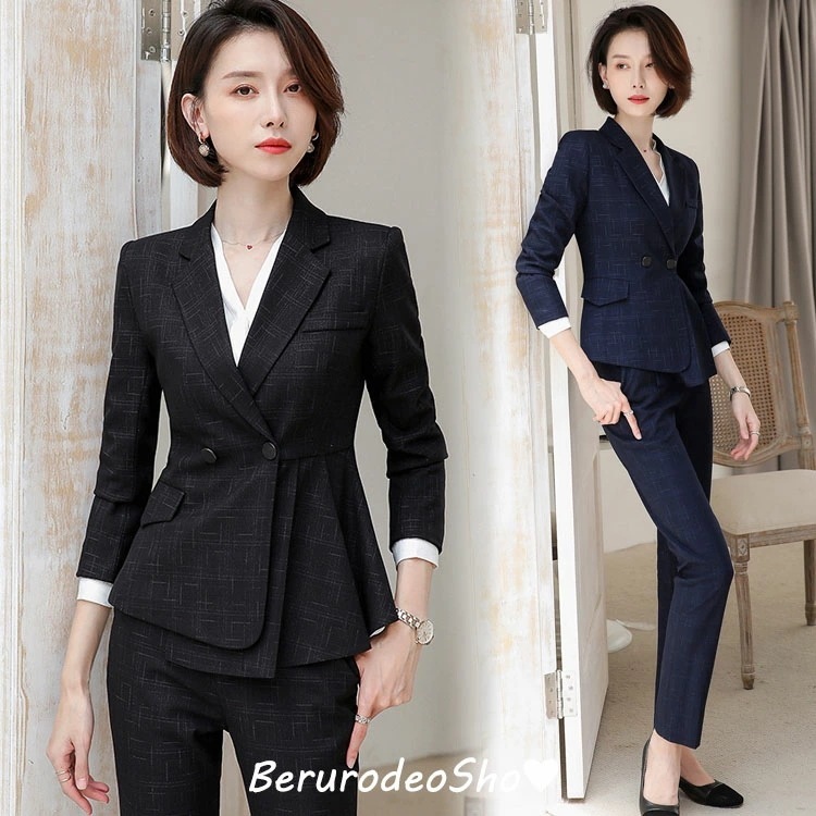 スーツ レディース フォーマル ビジネススーツ ブラック ネイビー 2点セット パンツスーツ スカートスーツ 大きいサイズ 30代 40代 オフィススーツ 春 秋 S M L XL 2XL 3XL 4