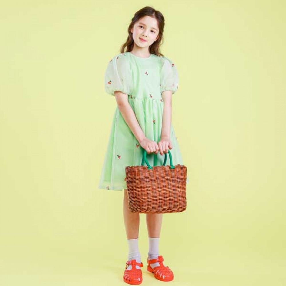 アイラブジェイ N.チェリーメッシュパフワンピース JVUOP65 6,943円