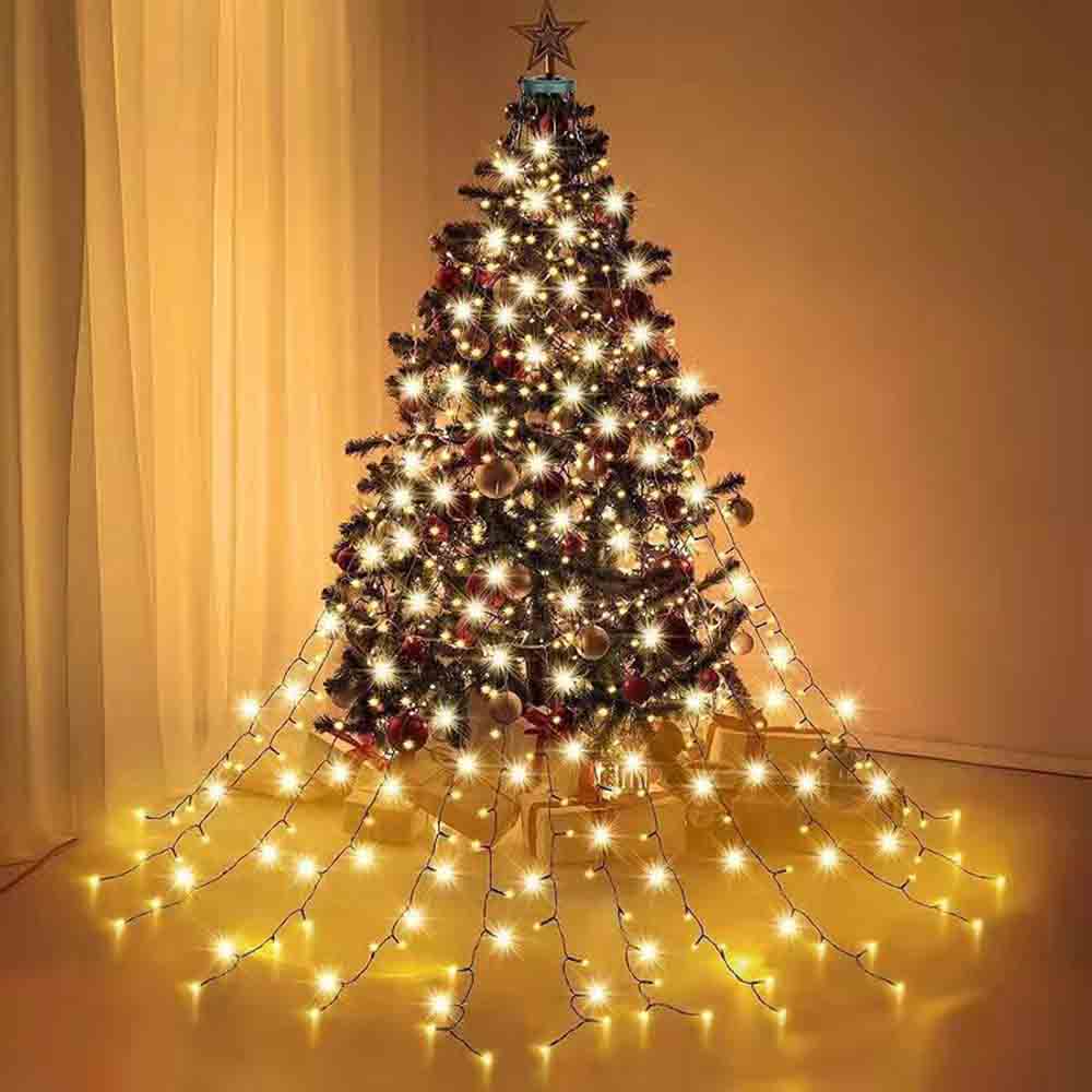 LED イルミネーション ライト 電飾 クリスマス 飾り 2M 280個LED 8モード ライト カーテンライト クリスマスツリーライト IP65防水防雨 屋外 室内 ガーデンライト パーティー ハロ