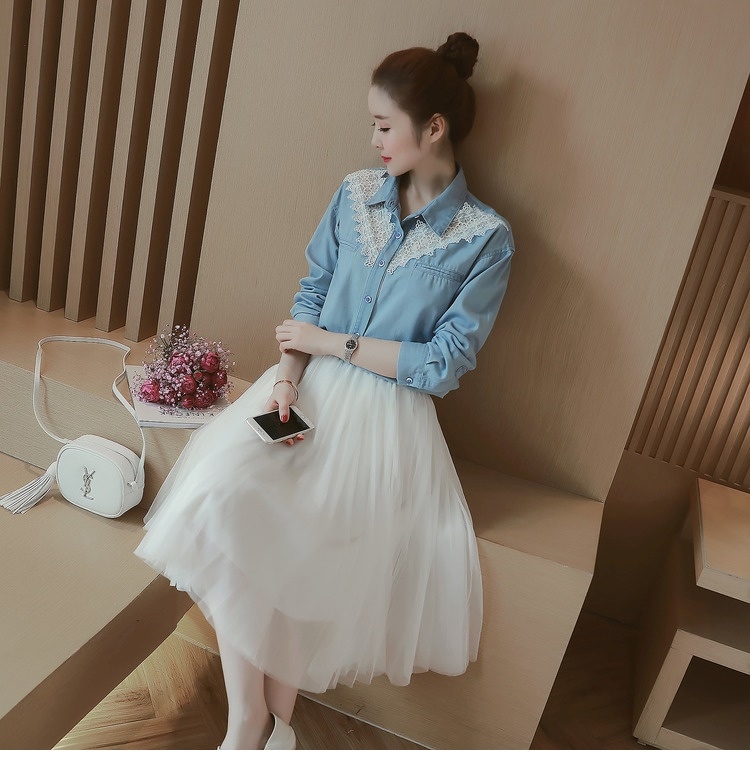 3178.膝丈 プリーツチュールスカート（ホワイト）2019 春夏秋 無地 カジュアル かわいい お出かけ