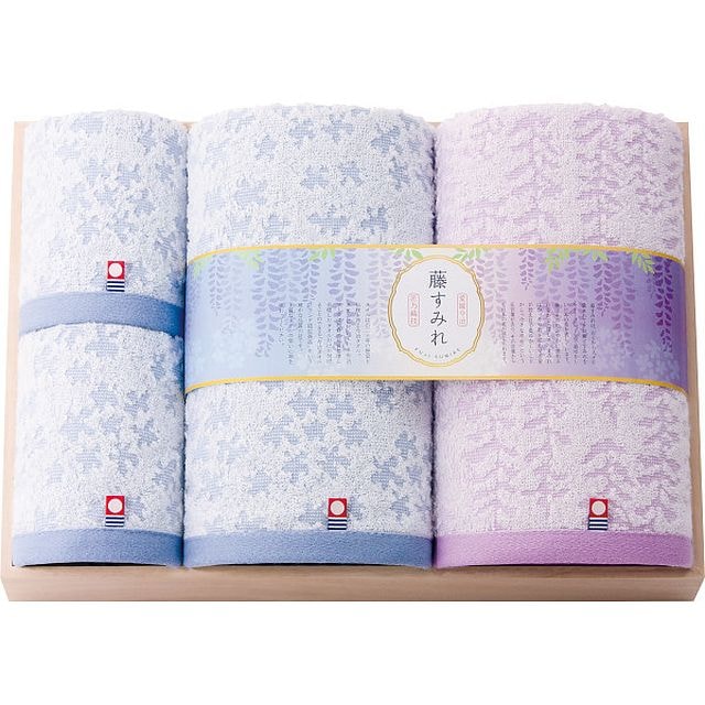 今治藤すみれ バス/ハンドタオルセット（木箱入） G-B