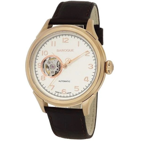 BAROQUE バロック BA3001RG-01BR 腕時計 自動巻き メンズ 日本製 イタリアンレザー