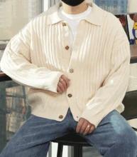 WAO 4カラー カラネック リブ セミ クロップ カーディガン