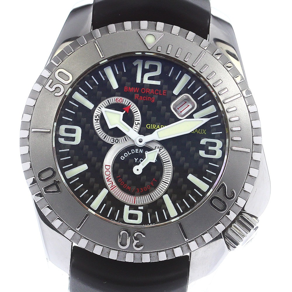 ジラールペルゴ GIRARD PERREGAUX 49950-11-651-FK6A シーホーク プロ1000 BMWオラクル 自動巻き メンズ 箱保証書付き_774204【中古】