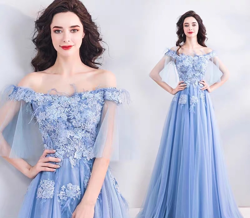 ウェディングドレス 花嫁ドレス パーティードレス ロングドレス ロングレディース マキシワンピース 花袖 エレガント 結婚式 披露宴 おしゃれ 大人 8,618円