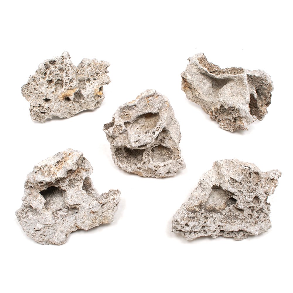 形状お任せ　暗月石　Ｍサイズ（約１３ー１８ｃｍ）　５個　アクアリウム　レイアウト素材　ＣＲＣ21―20―99―10―00