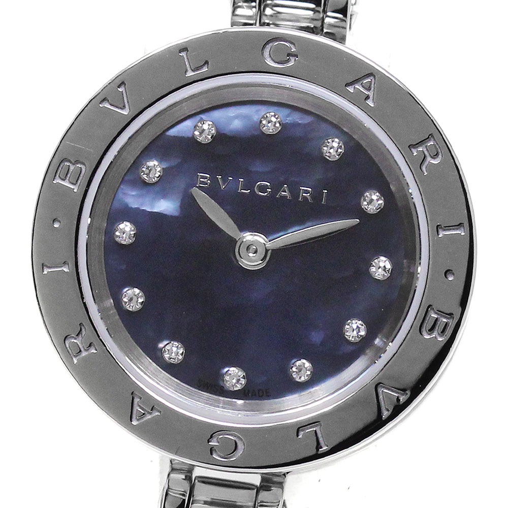 ブルガリ BVLGARI BZ23S B-ZERO1 12Pダイヤ クォーツ レディース 良品 箱・保証書付き_839096【中古】
