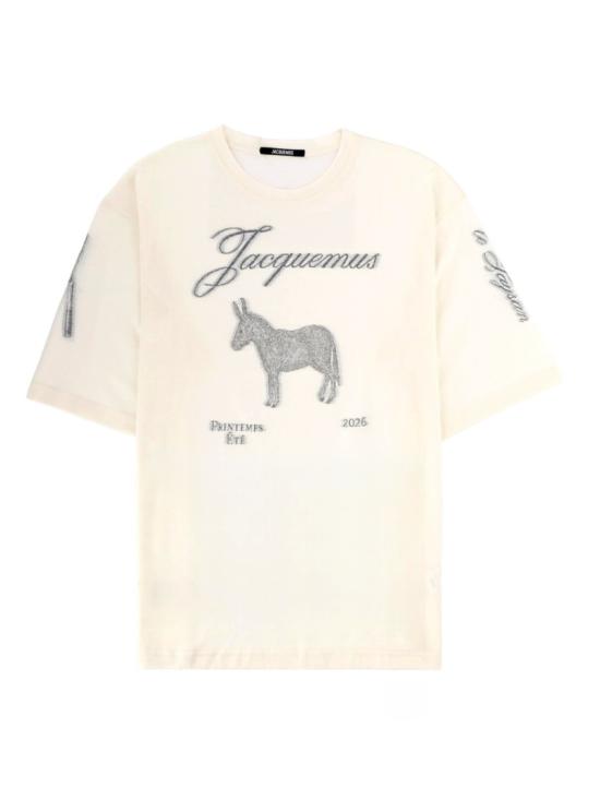 JACQUEMUS Men T-Shirts TSM00625AJ0 02661NW Neutrals