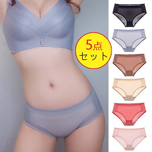 5点セット ショーツ スタンダード レディース ショーツセット 美尻 下着 通気性