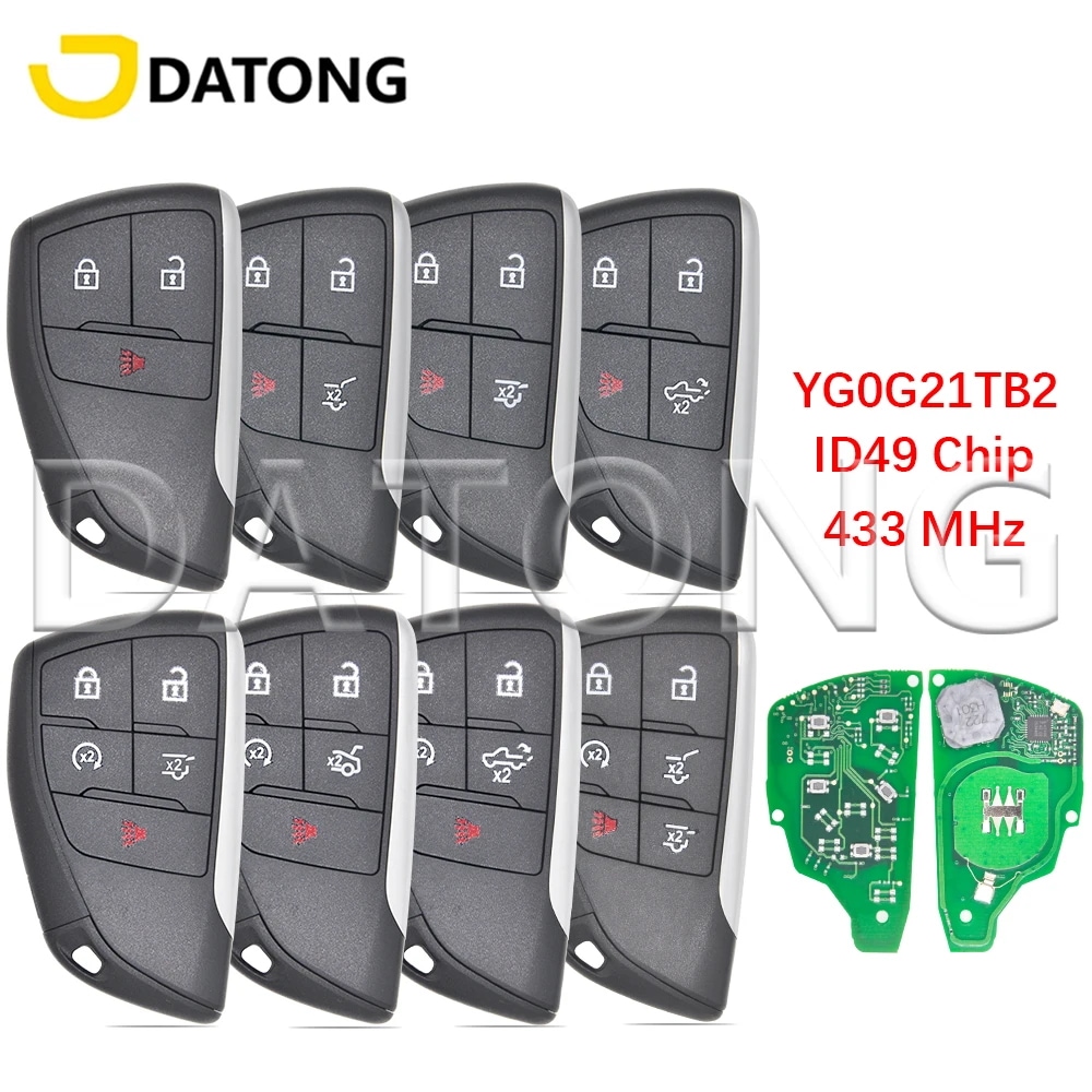 大同ワールド リモコンキー Buick Envision GMC Yukon XL Denali Chevrolet Suburban Tahoe YG0G21TB2 ID49 433MHz カード