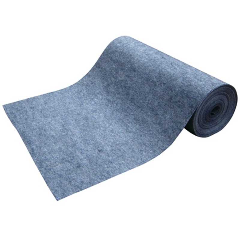 トラスコ中山　TRUSCO 吸油吸水ロールマット グレー フィルム付 幅900mmx25m　TFGR-F-925