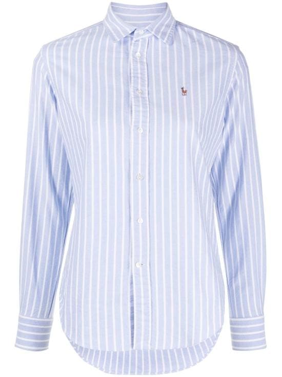POLO RALPH LAUREN Women Shirts 211891377 004 BLUE WHITE