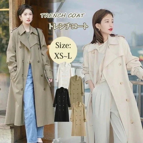 トレンチコート レディース 春 ミドル丈 ロング丈 秋 春 通勤 大きいサイズ Aライン テロンチ きれいめ 小さい フォーマル アウター 卒業式 スプリングコート 撥水 ベルト付き オールシーズン対