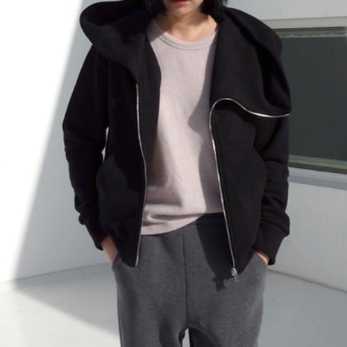 パーカー レディース 春秋コーデ 黒 フォーマル 結婚式 きれいめ 40代30代20代insBF風 フード付 A1627
